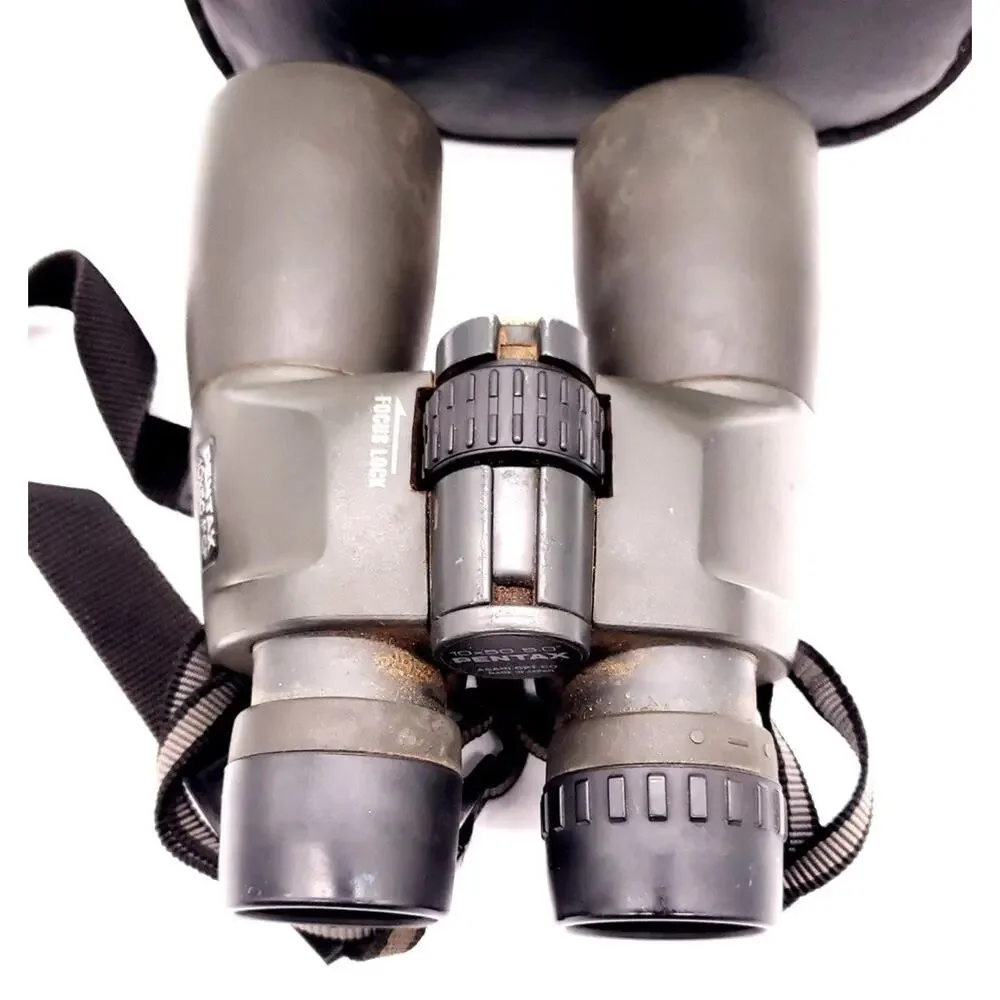 VTG Pentax 10X50 PCF Binoculars Asahi Opt Co W/ Case Japan 6.5 Degree W/ Bag